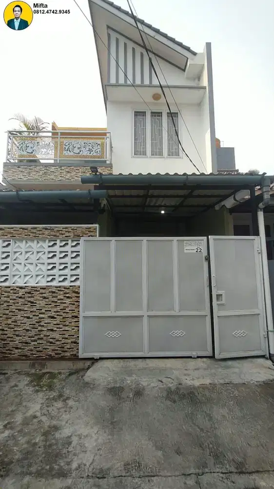 300 Jual Rumah 2 Lantai Semi Furnish di Cibubur Ciracas Jakarta Timur