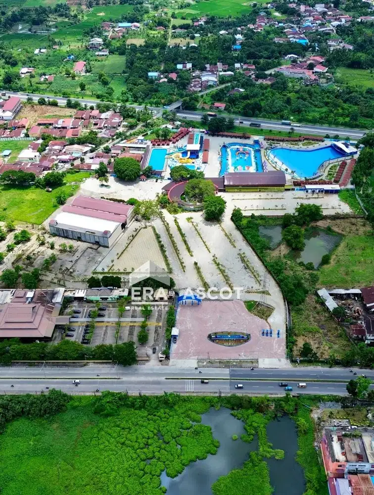 Tanah Komersial 7 Ha Cuma 3,4 Km ke Gerbang Tol, Jl. T. Morawa Km 10