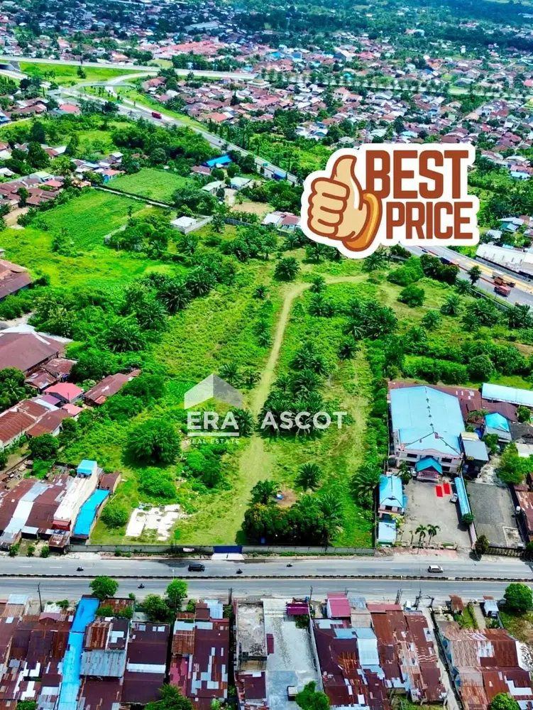 Tanah Komersial SHM 4 Ha Cuma 250 meter ke Gerbang Tol Tanjung Morawa