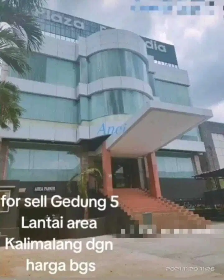 Dijual Cpt Gedung Megah LT 1150 m2 Strategis Kalimalang Bekasi Selatan