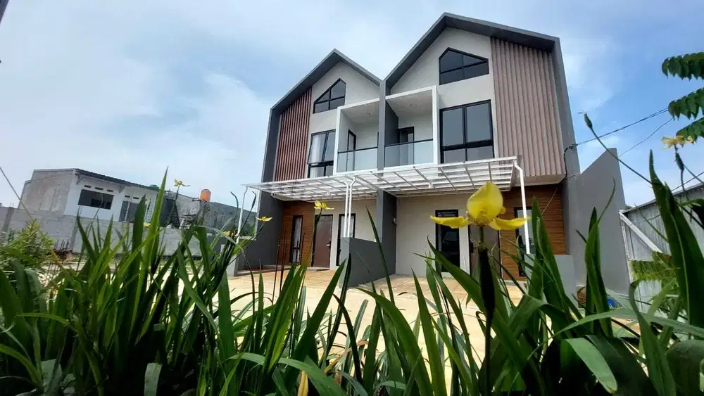 RUMAH 2LT SIAP HUNI FULL FURNISHED DALAM CLUSTER, 1KM-AN TOL SAWANGAN