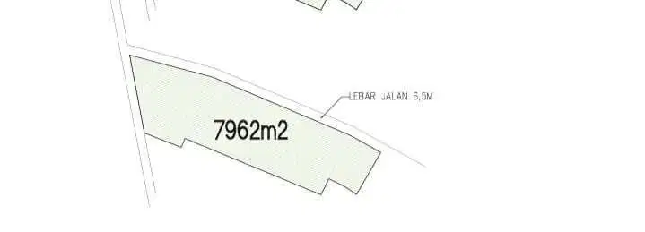 Tanah Komersil Siap Bangun Luas 7.962 sqm. Turun Harga Jual Cepat