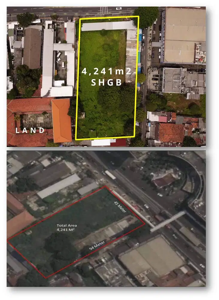 Lahan Senen 4.241m2 - Lokasi Prime