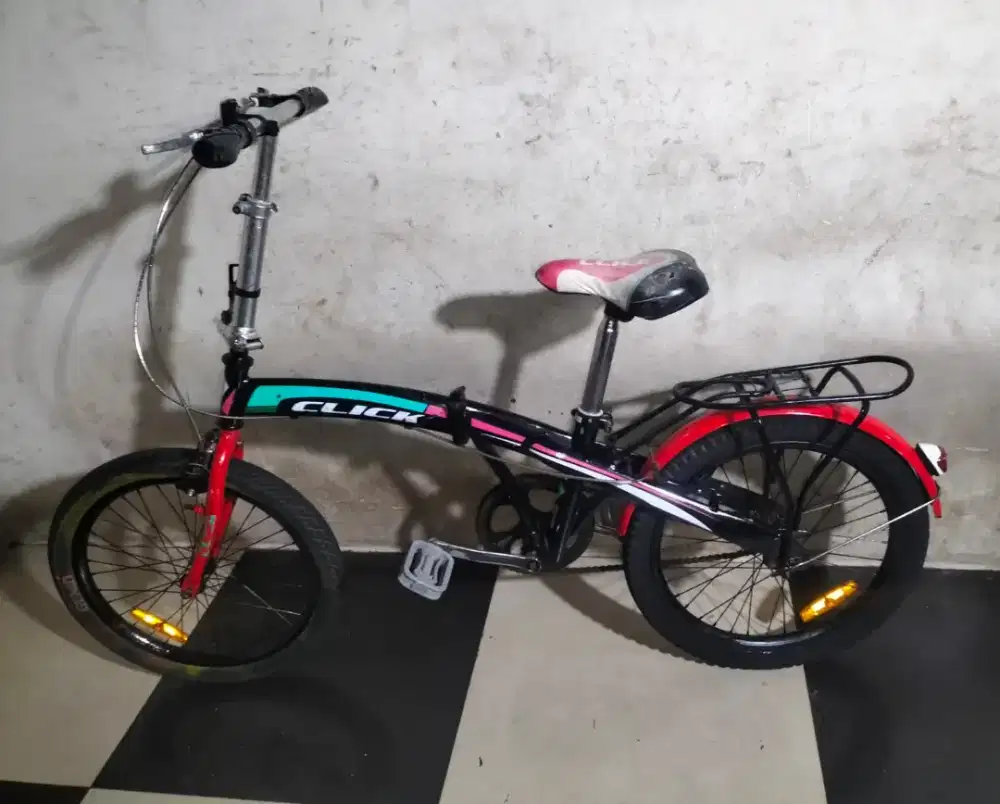 Sepeda lipat ukuran 20 normal siap gowes