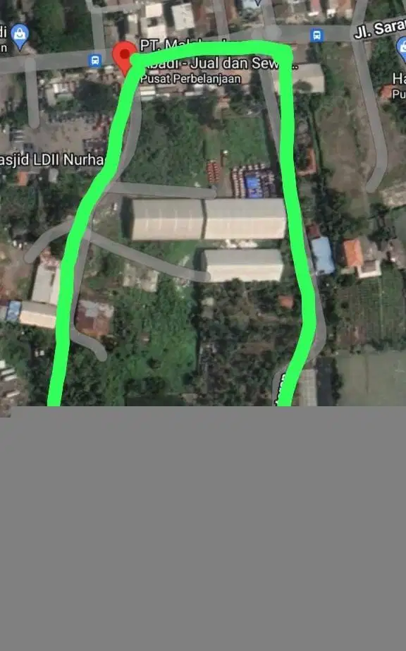 Tanah Komersial Rorotan Cilincing 3.6ha lebar muka 80 meter