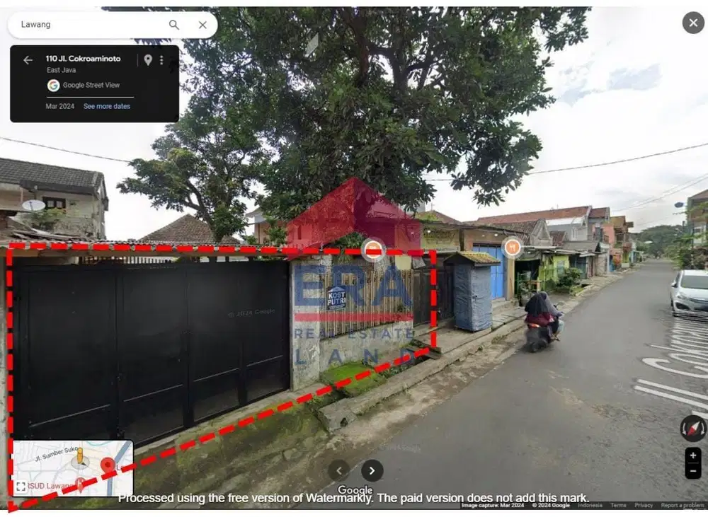 Dijual Tanah di Jalan Cokroaminoto, Lawang Malang