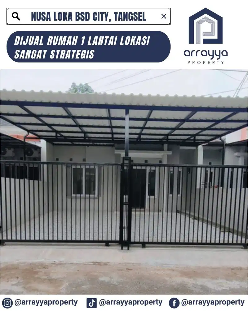 RUMAH 1 LANTAI DI NUSA LOKA BSD .MRB55.