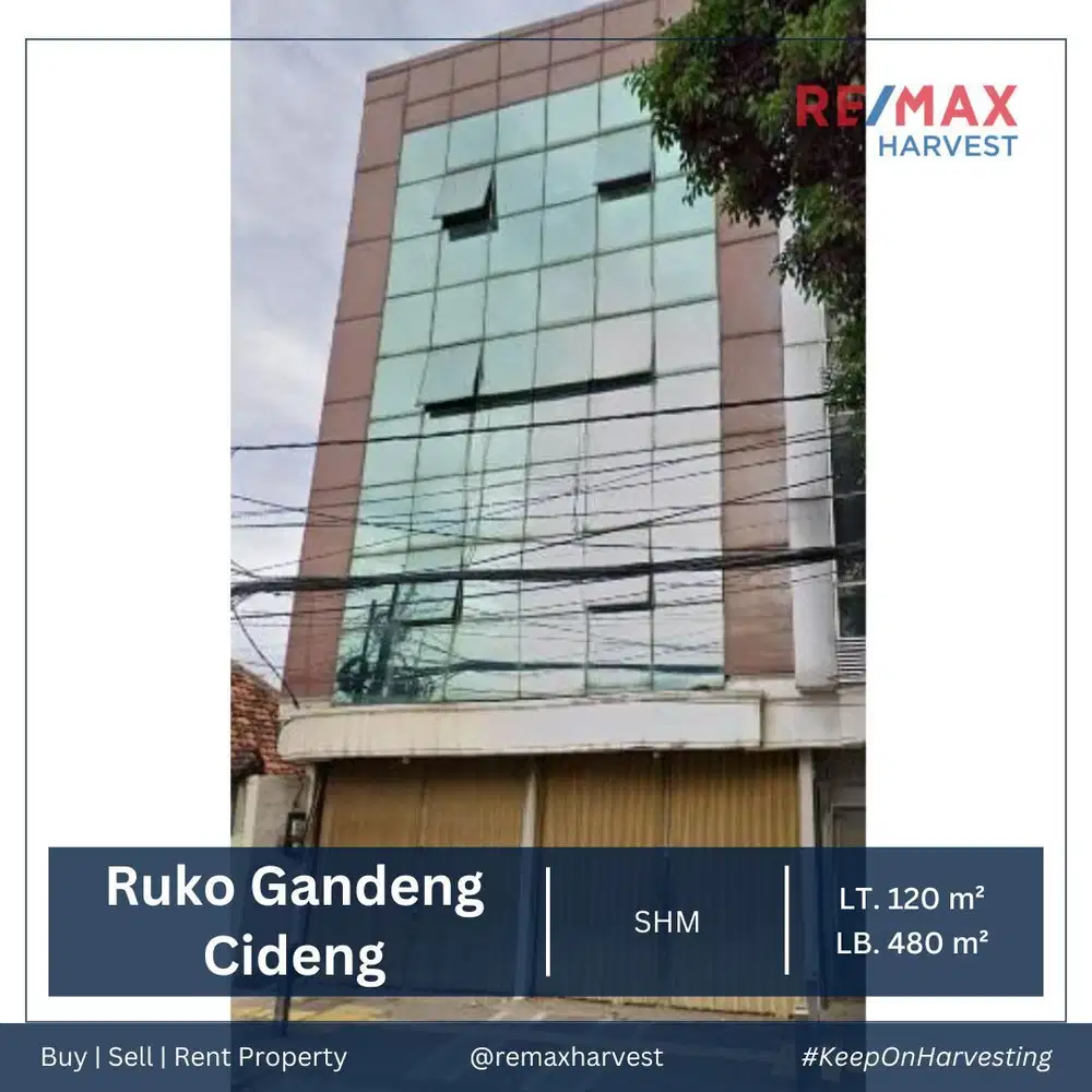 DISEWAKAN MURAH ! RUKO GANDENG 4 LANTAI DI CIDENG - ADA LIFT BARANG
