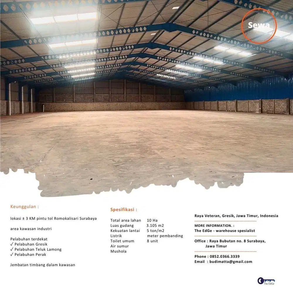 sewa gudang barang curah dekat pelabuhan tanjung perak Surabaya