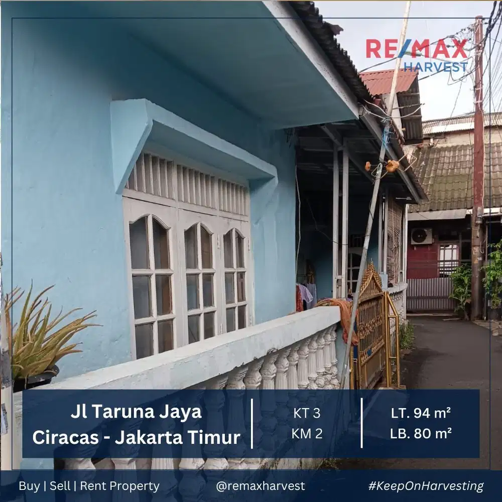 DIJUAL CEPAT RUMAH TINGGAL SANGAT MURAH DI JL TARUNA JAYA CIRACAS