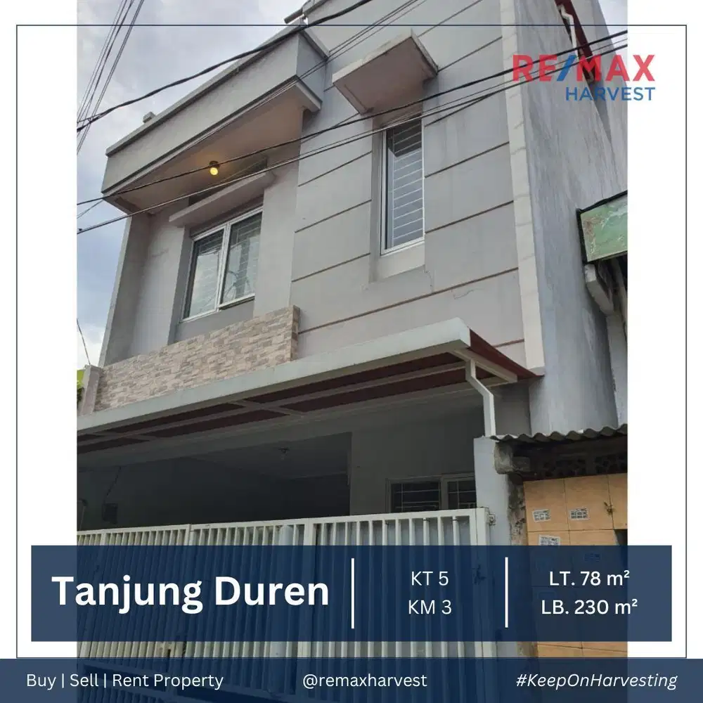 DIJUAL MURAH RUMAH BAGUS & SIAP HUNI DALAM KOMPLEK TANJUNG DUREN