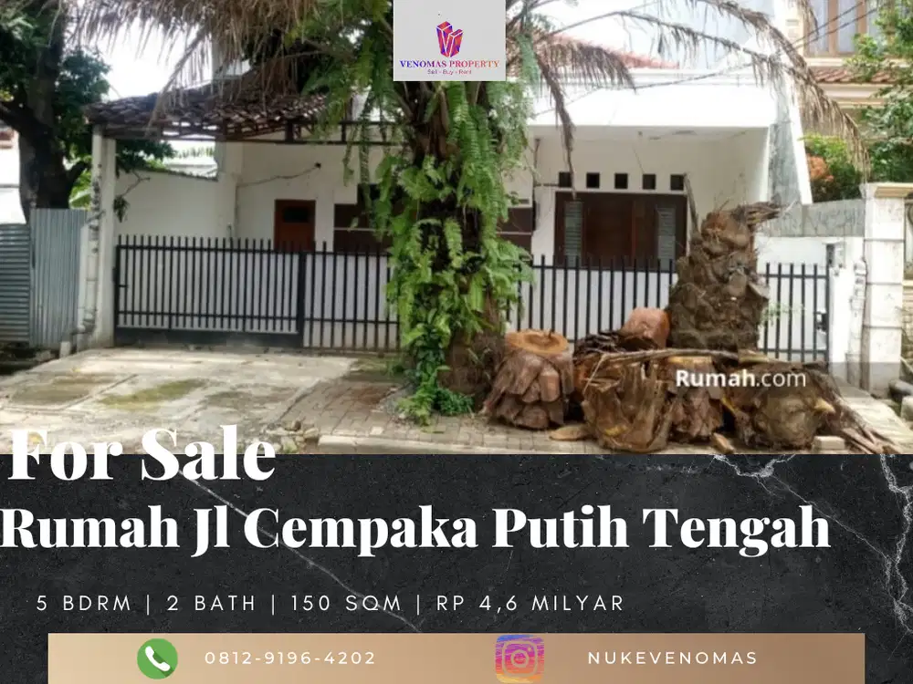 Dijual 1 Unit Rumah Jl Cempaka Putih Tengah