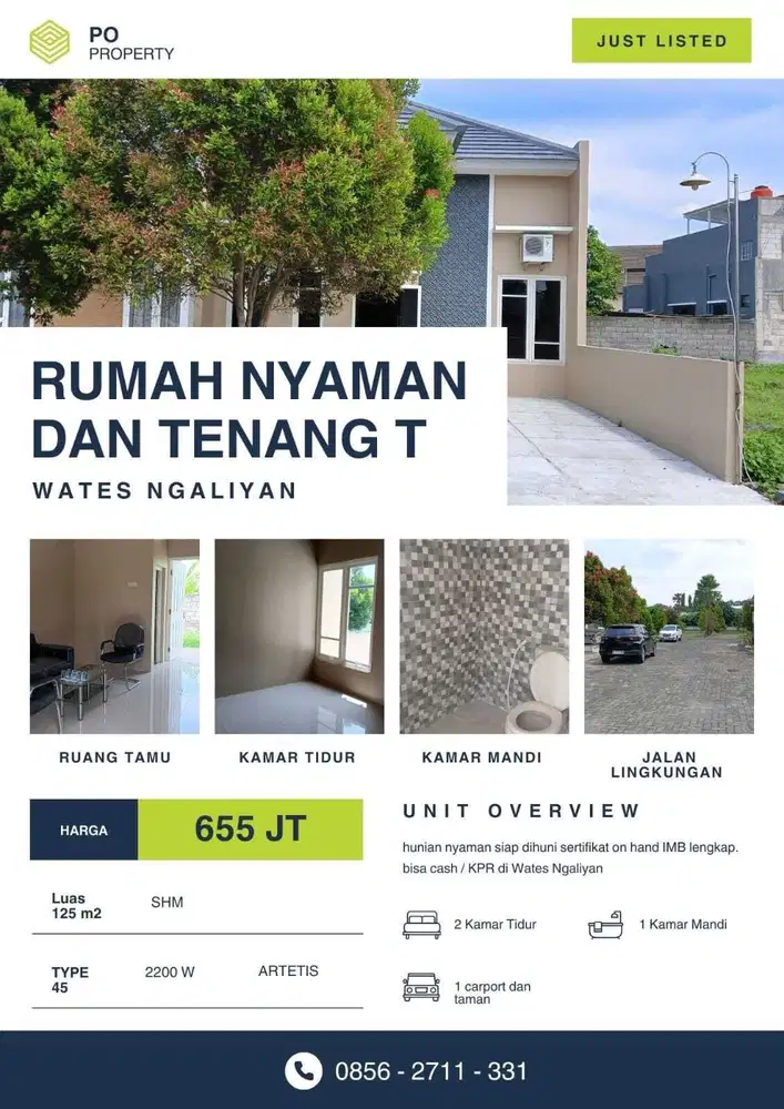 Rumah Baru Siap Huni Bisa Cash / KPR Wates Ngaliyan