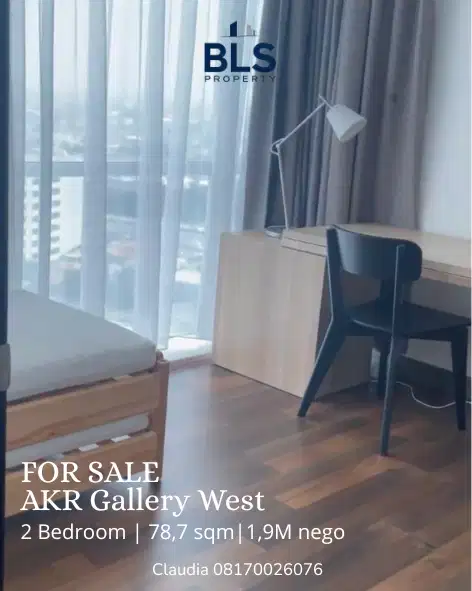 FOR SALE Apartment AKR Gallery West Residence 2BR