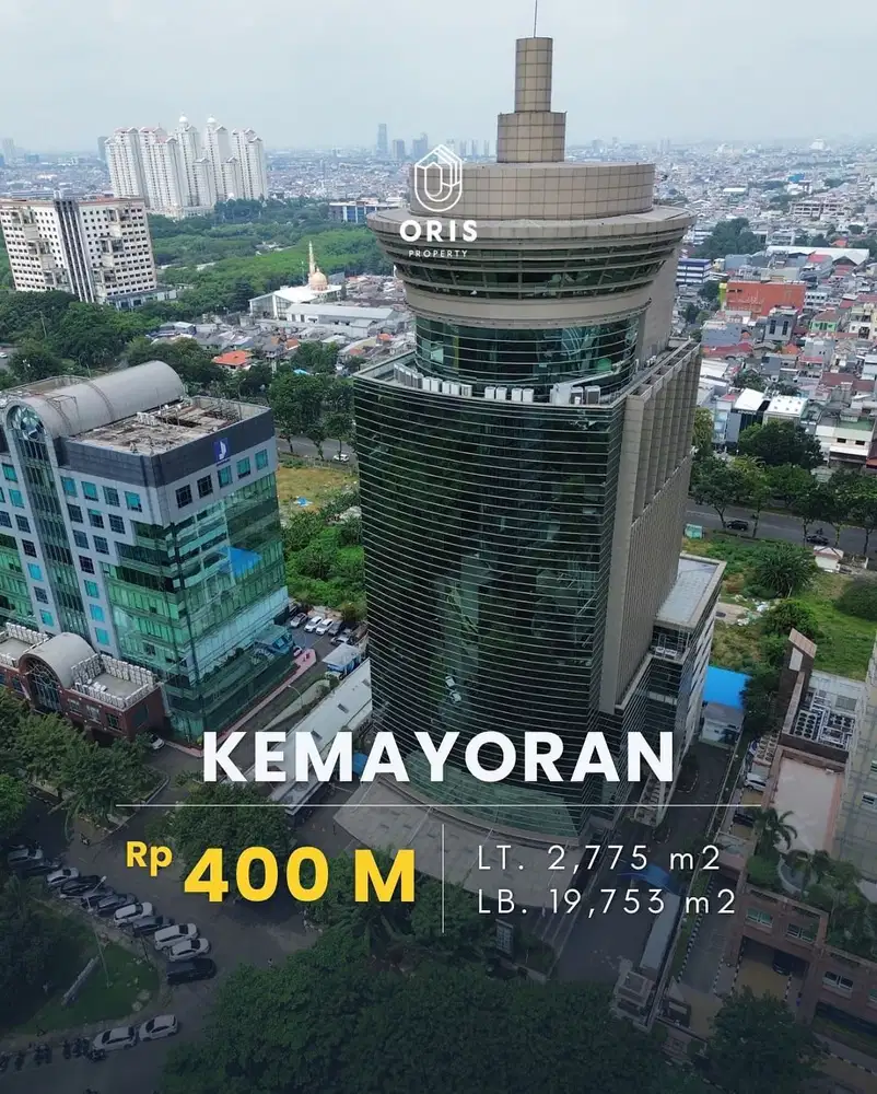 For Sale Gedung Kantor 19 Lantai, 50 Persen Occupancy Tenant