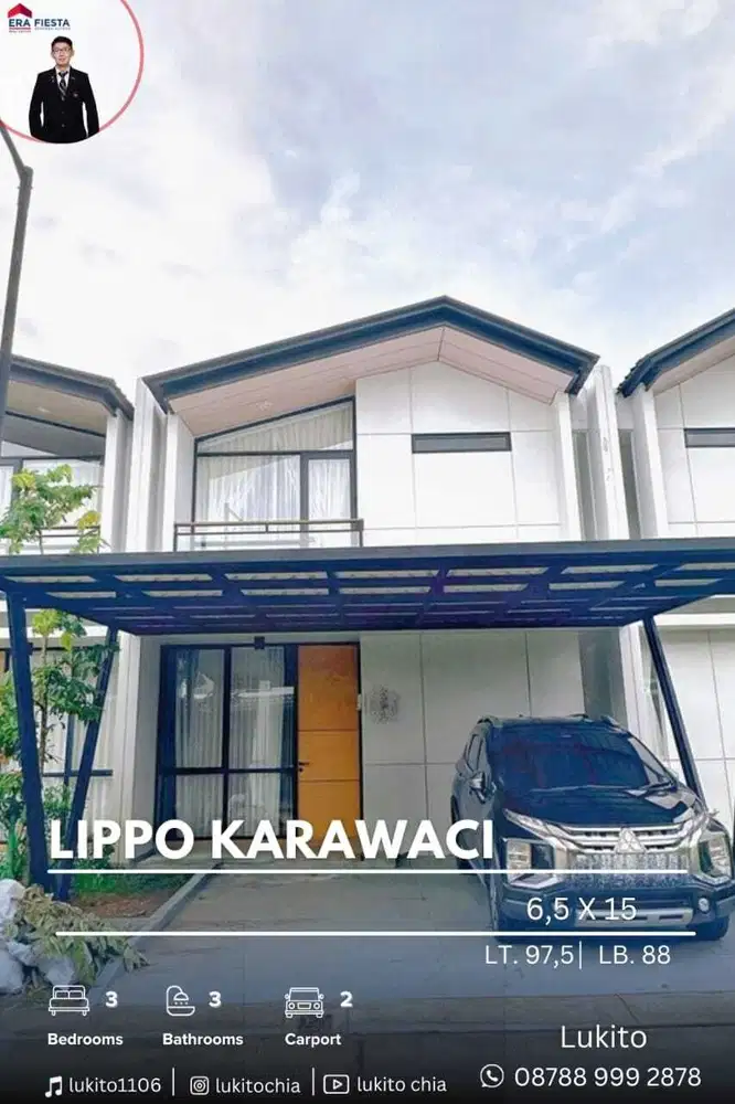 Disewakan Rumah 2 Lantai Siap Huni di Lippo Karawaci Tangerang