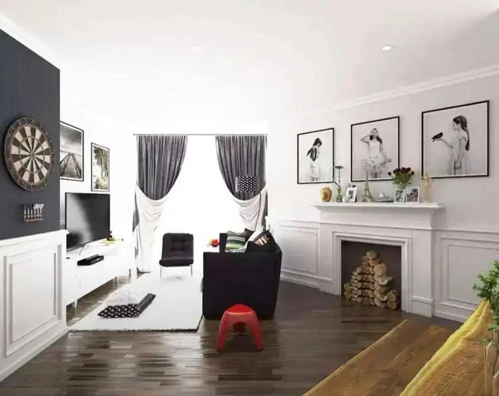 DIJUAL APARTMENT BATAVIA 3BR MIDDLE FLOOR SEMI FURNISHED