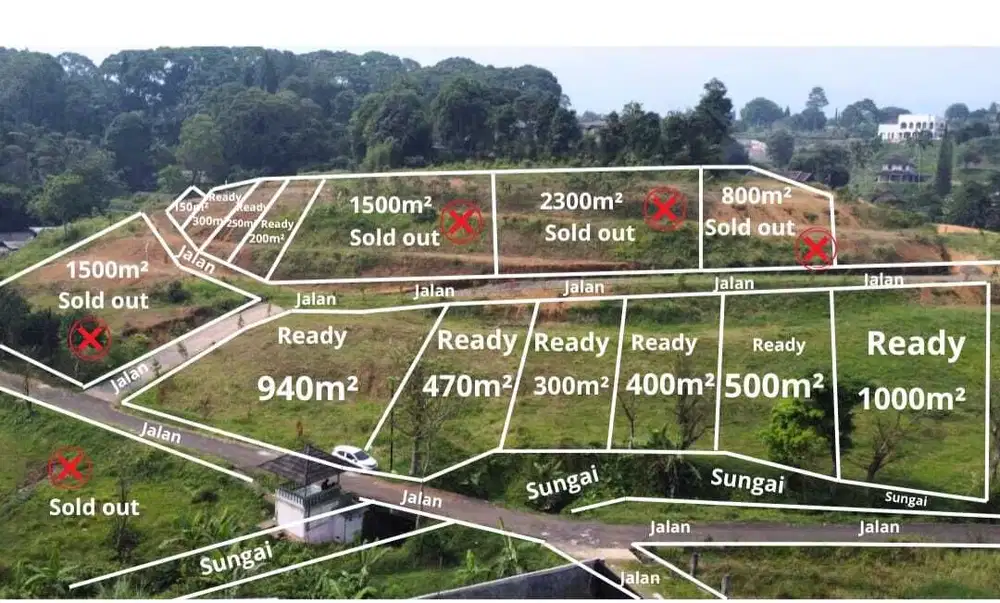Tanah pribadi best view SHM cisarua puncak bogor
