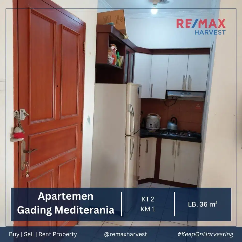 DIJUAL MURAH APARTEMEN GADING MEDITERANIA TOWER C 2BR JAKARTA UTARA