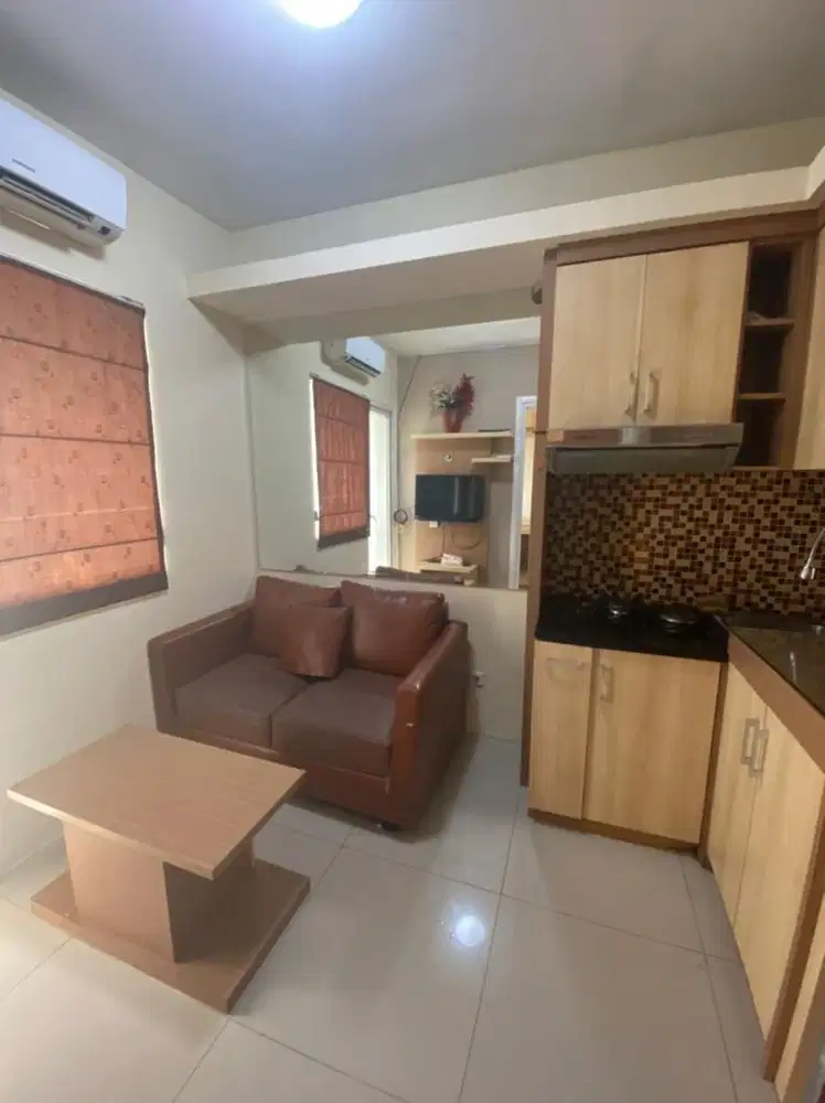 Apartment Green Pramuka City 2br Bagus Full Furnish