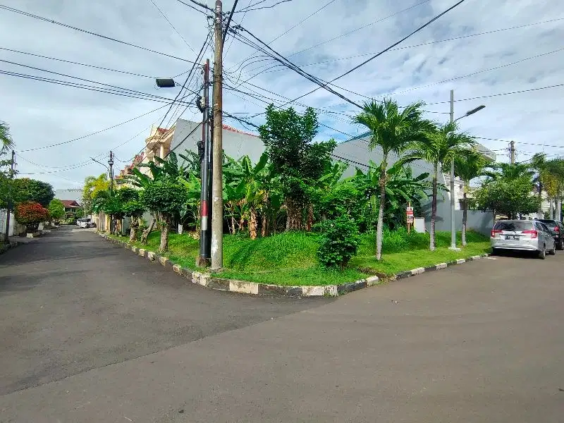 kavling sunter hoek Timur selatan jln lebar