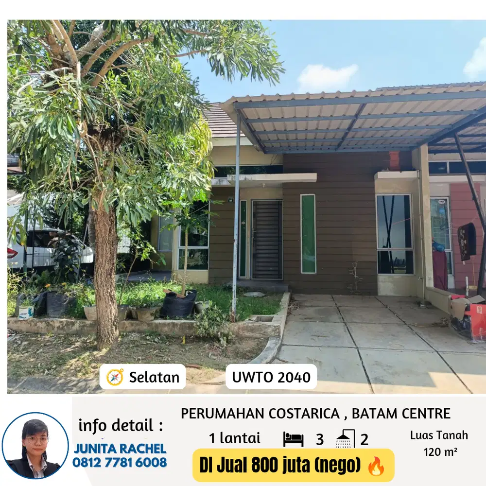 Dijual Cepat Rumah Hook Tengah Costarica