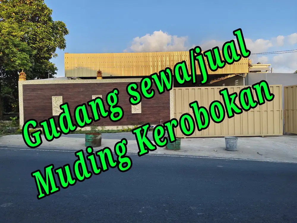 Disewakan Gudang Baru 6a area Muding Kerobokan Bali