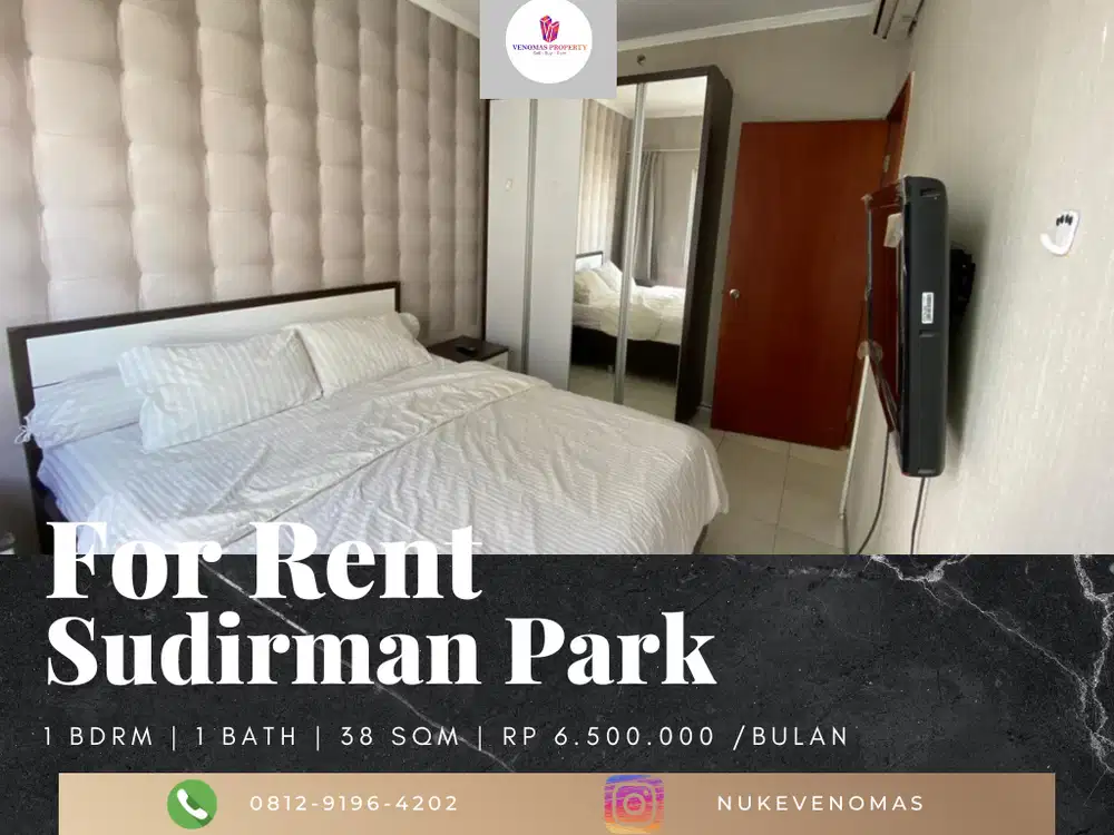 Disewakan Apartement Sudirman Park 1BR Full Furnished Lantai Tinggi