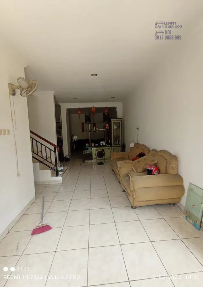 Disewakan rumah Mutiara Taman Palem Uk 10x16