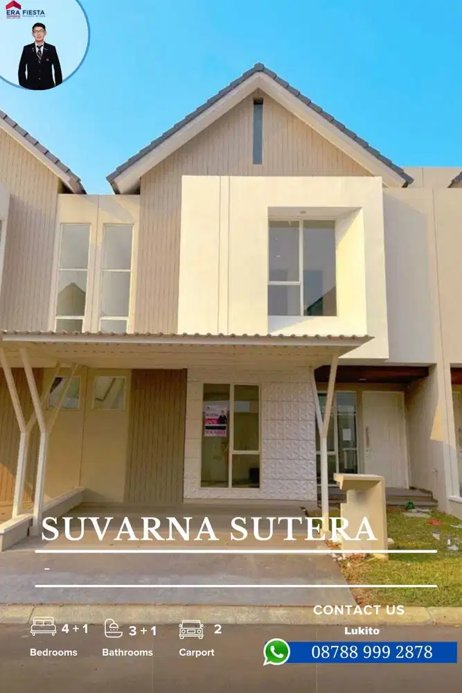 Disewakan Murah Rumah Baru Cantik Siap Huni di Suvarna Sutera