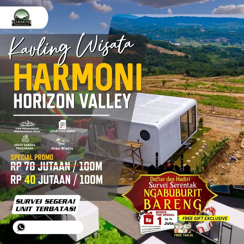 Tanah Kavling Murah 40 Juta Dekat Jakarta 60 Menit dari Tol Nagrak