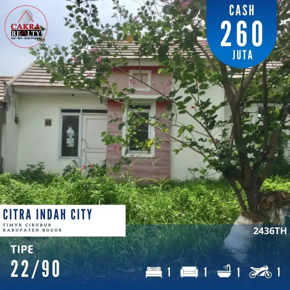 Dijual rumah dicitra indah bangunan rumah masih standar tinggal poles