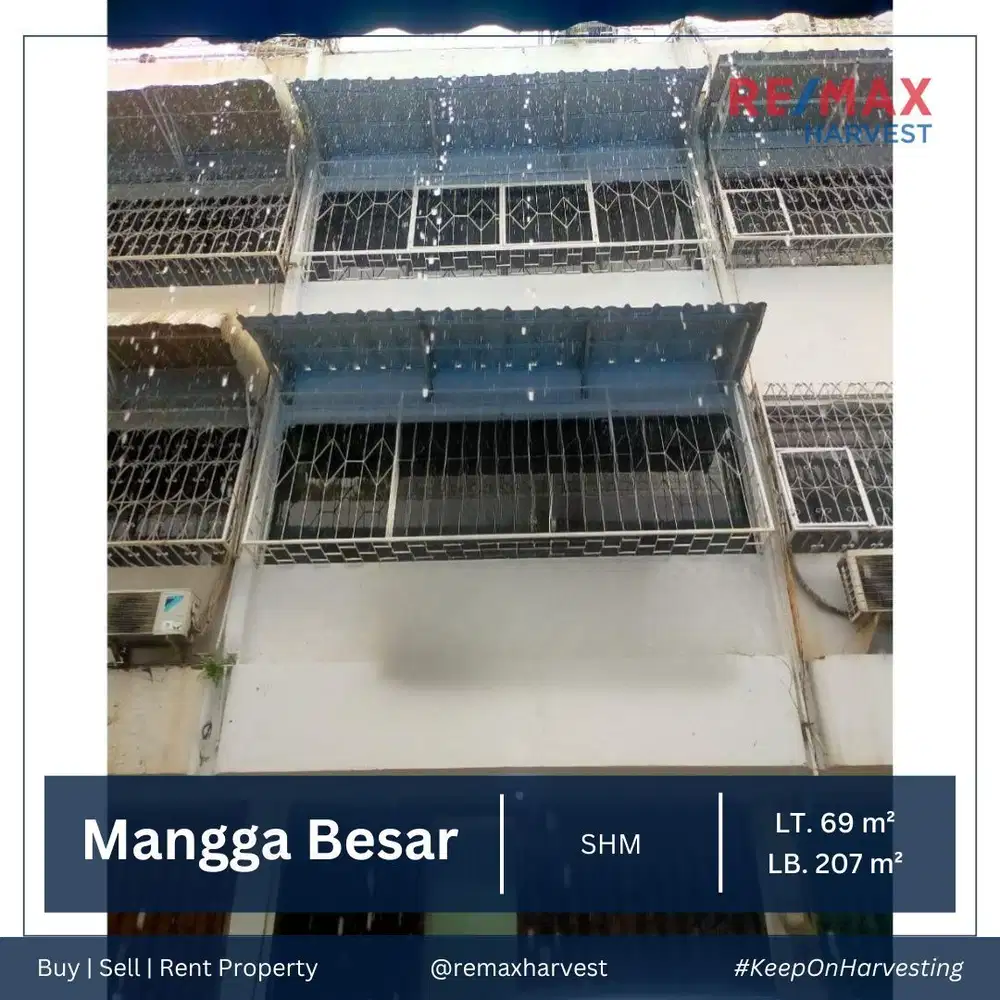 Dijual Cepat Ruko Siap Pakai di Mangga Besar