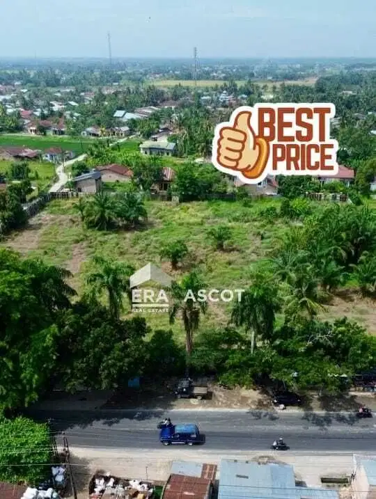 Tanah Komersial 7.500 m2 Strategis Kota Perbaungan, Serdang Bedagai