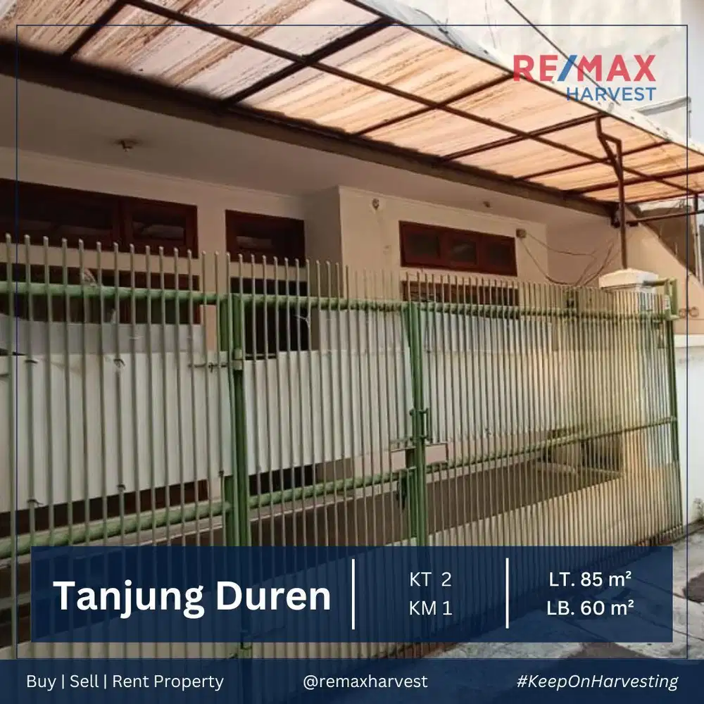 DIJUAL MURAH RUMAH TINGGAL 1 LANTAI SIAP HUNI TANJUNG DUREN JAKBAR