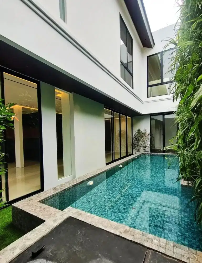 Dijual rumah baru3.5lt di Pondok Indah+kolam renang+lift+rooftoop