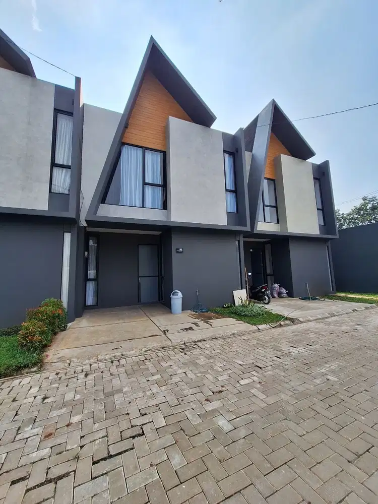 Jual Rumah 2 lantai model estetik modern dekat stasiun rawa buntu