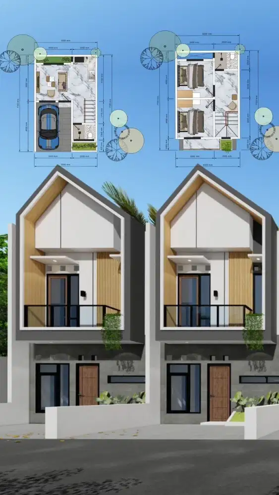 M05.Townhouse 2Lt Promo booking 2jt all in Akses Strategis di Citayam