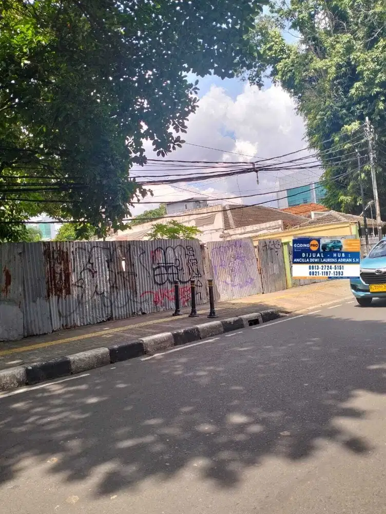 Disewakan Tanah Siap Bangun LT 1000 mtr Strategis Cikini Jakarta Pusat