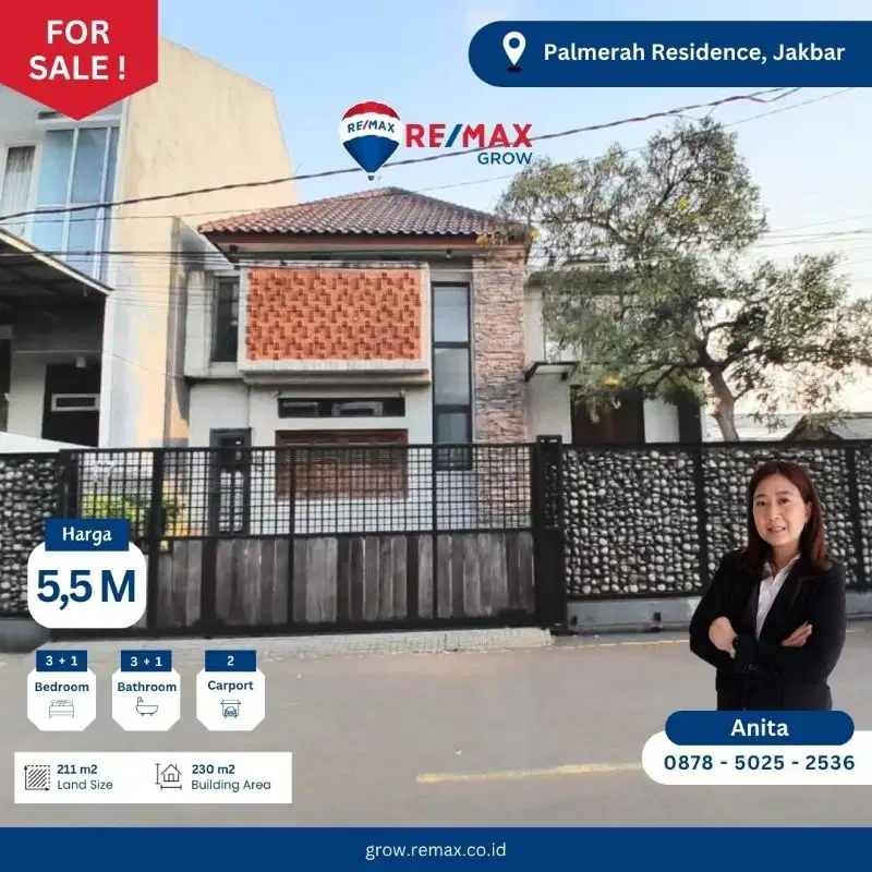 DiJual Rumah siap Huni Fully Furnished  di kawasan PALMERAH JakBar