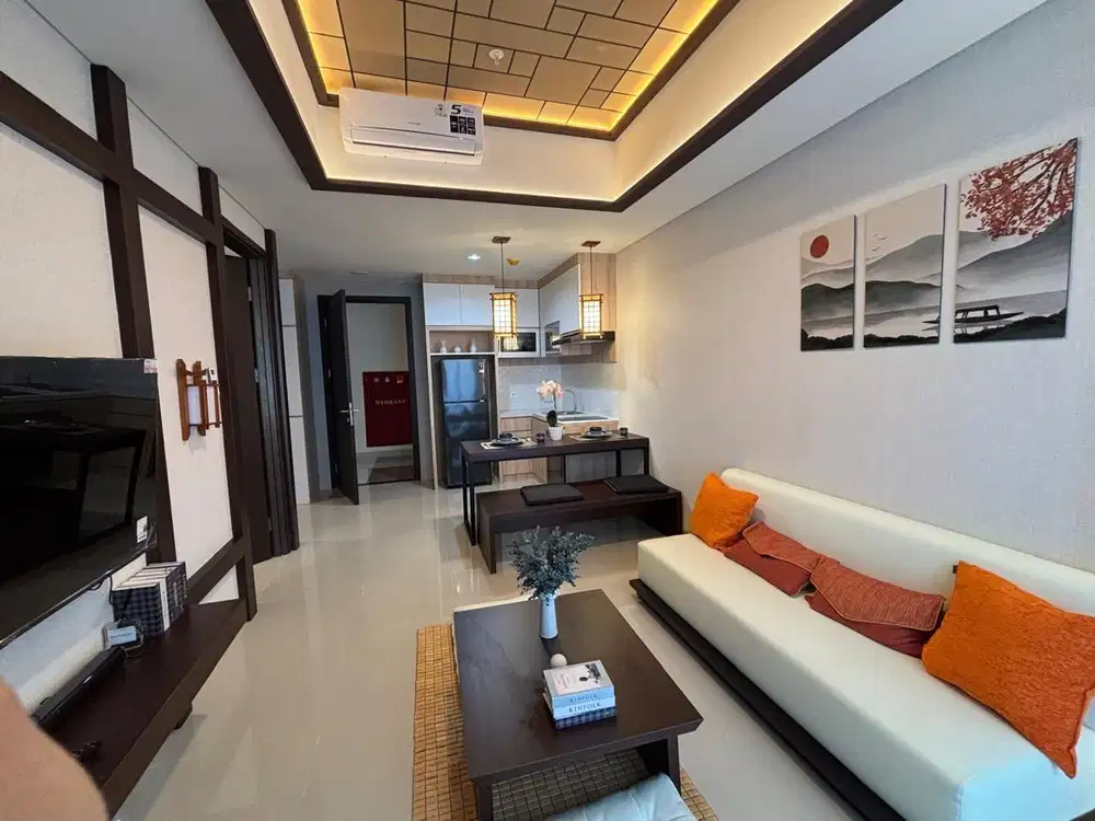 Apatemen Cleon Park 1BR Furnish Selangkah Ke Aeon Mall JGC Cakung