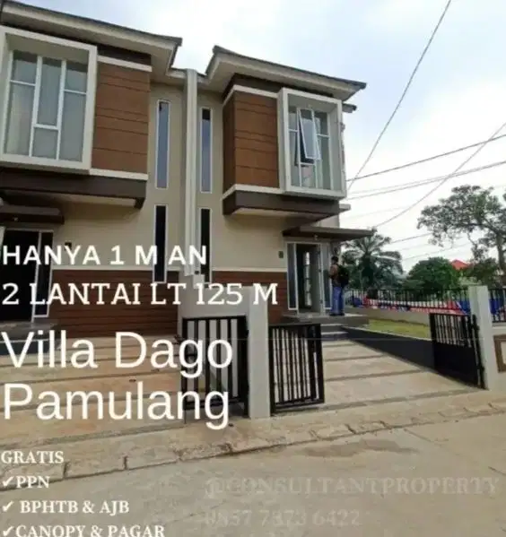 Vila Dago Pamulang Tangsel Tanah 125m² Lokasi Strategis