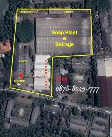 Ex Pabrik Dan Gudang Bawah NJOP Jl. M H Thamrin, Tangerang, Banten