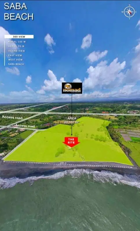 TANAH KAVLING PINGGIR PANTAI SABA GIANYAR