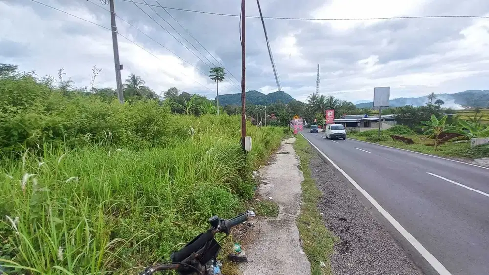 Dijual Murah Tanah Pinggir Jalan Raya Strategis di Ganeas Sumedang