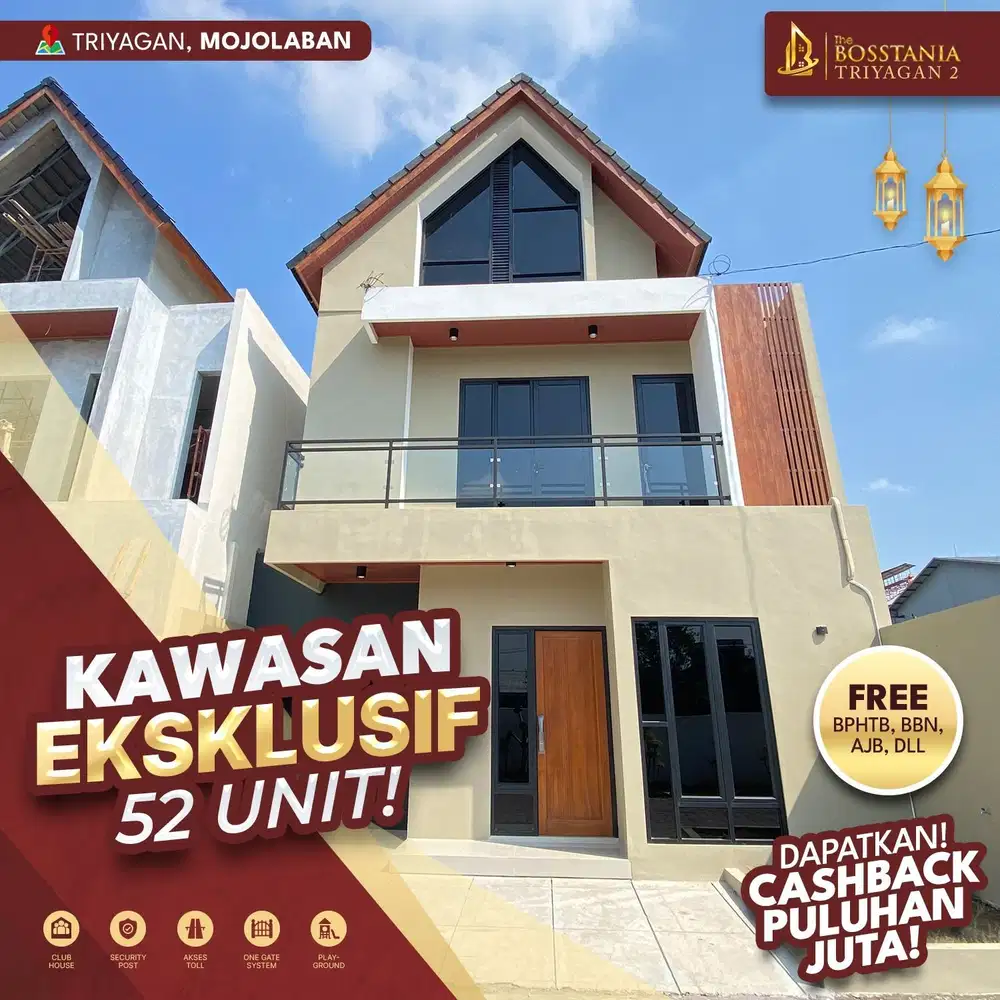 Perumahan Dua Lantai 600 Jutaan, Dekat Dengan UNS,Pusat Keramaian