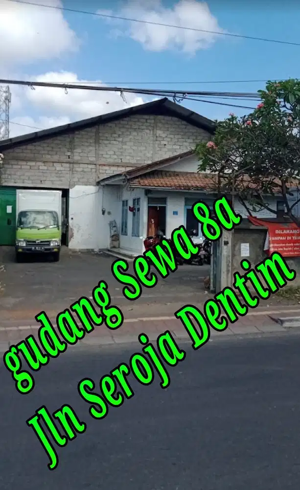 Disewakan Gudang 8a di Jln Seroja Denpasar Timur Bali