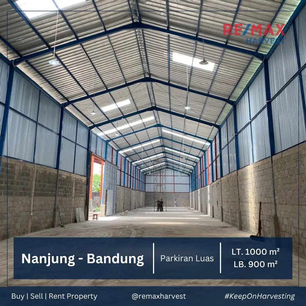 DISEWAKAN CEPAT !! GUDANG 1000 METER DEKAT PINTU TOL, NANJUNG, BANDUNG