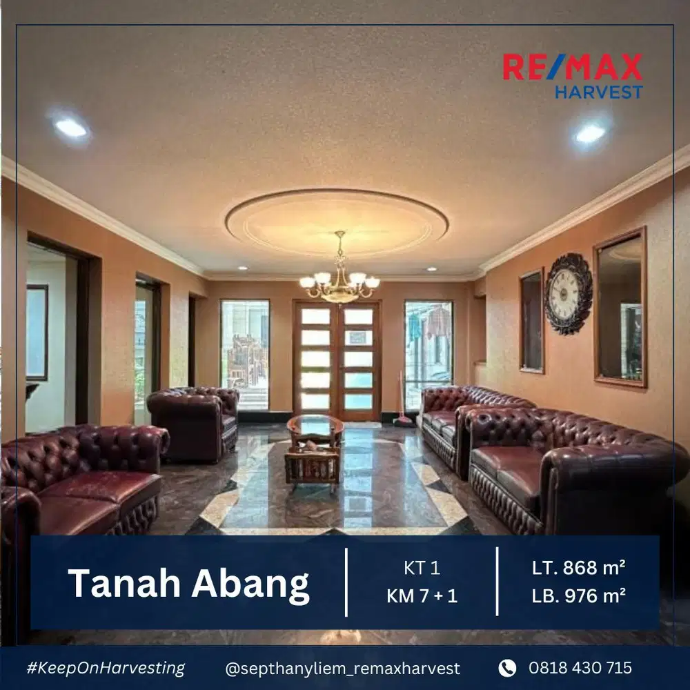 DIJUAL Kantor Mewah & Bagus. Full Furnish. Tanah Abang, Jkt Pusat