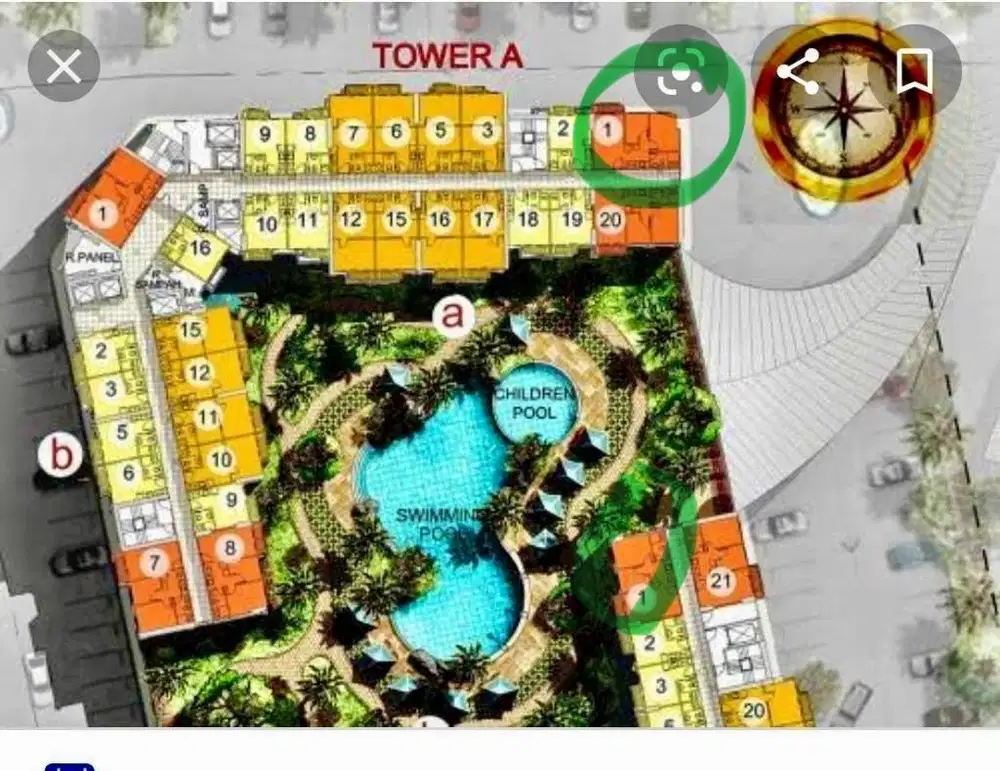 Termurah! Dijual Apt Puri Orchard 2Br Hoek Ff Bagus Tower Og
